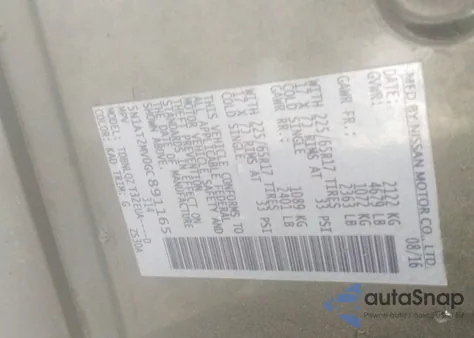 2016 Nissan Rogue Sv from USA, damaged, VIN 5N1AT2MV0GC891165